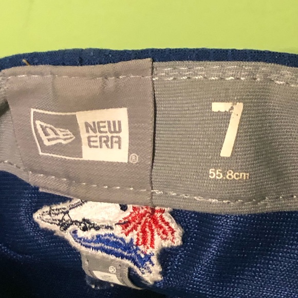 ⚾️ TORONTO BLUE JAYS NEW ERA MAPLE LEAF BLUE & WHITE 59FIFTY BASEBALL HAT ⚾️ - Picture 7 of 8
